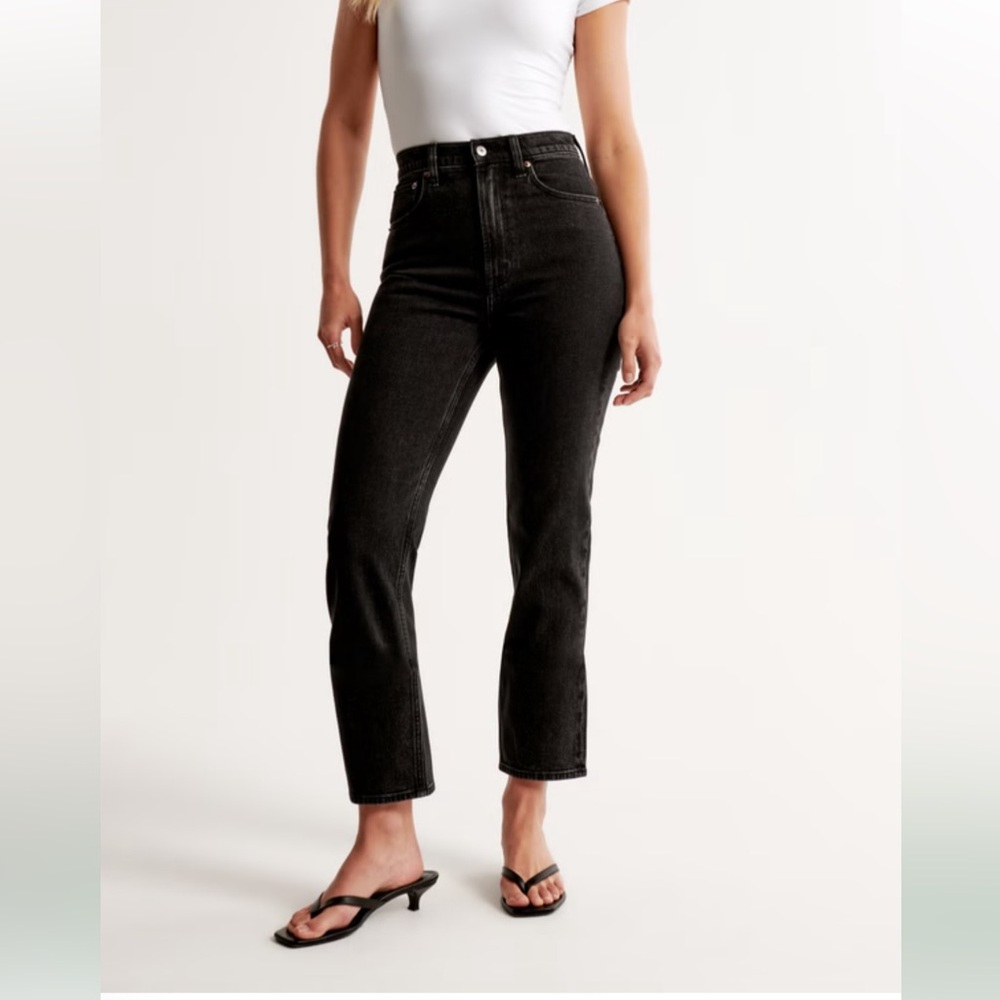 Abercrombie & Fitch Charcoal Ankle Jeans